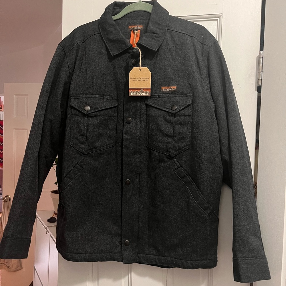 Black Patagonia Iron Forge Canvas Ranch Jacket